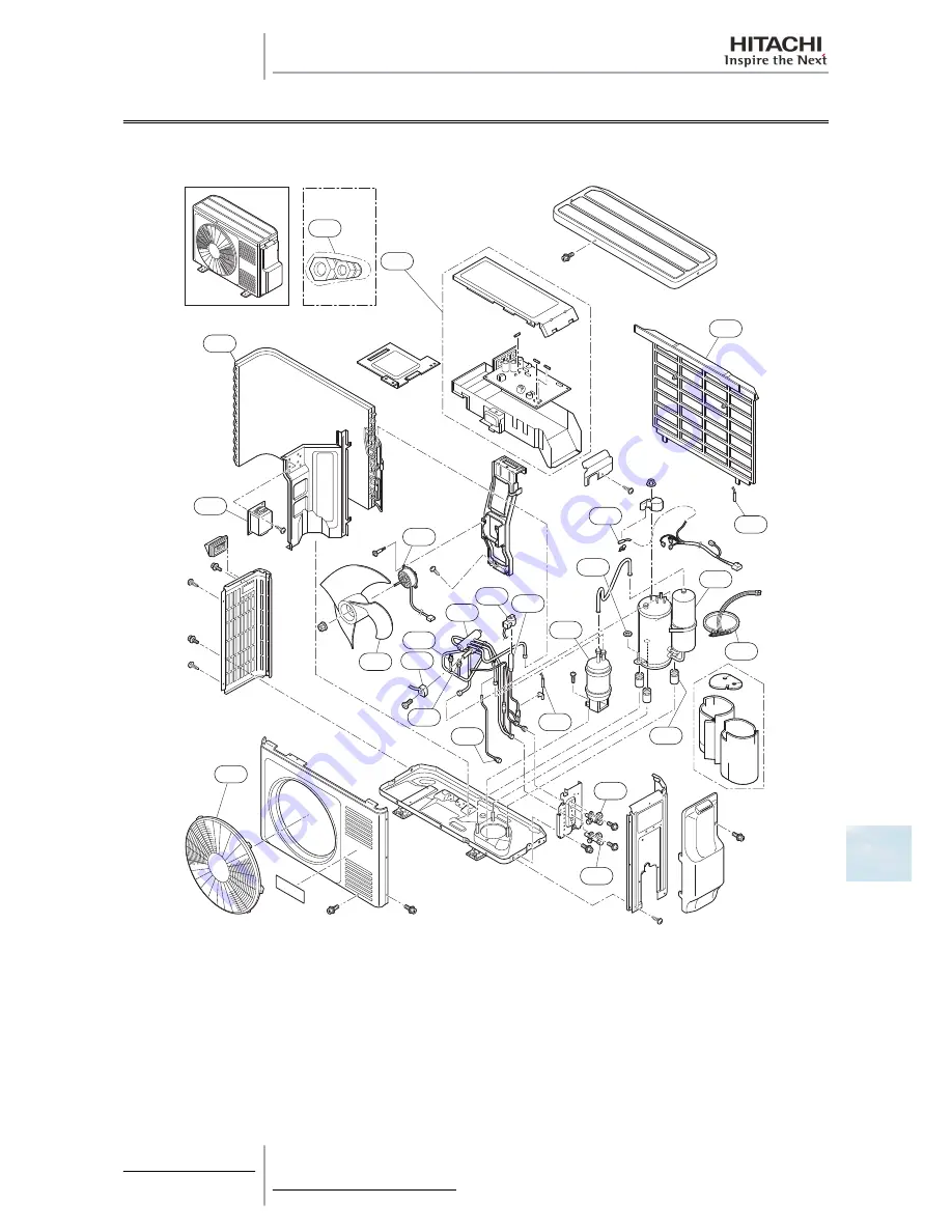 Hitachi RAS-10HRNM Service Manual Download Page 349