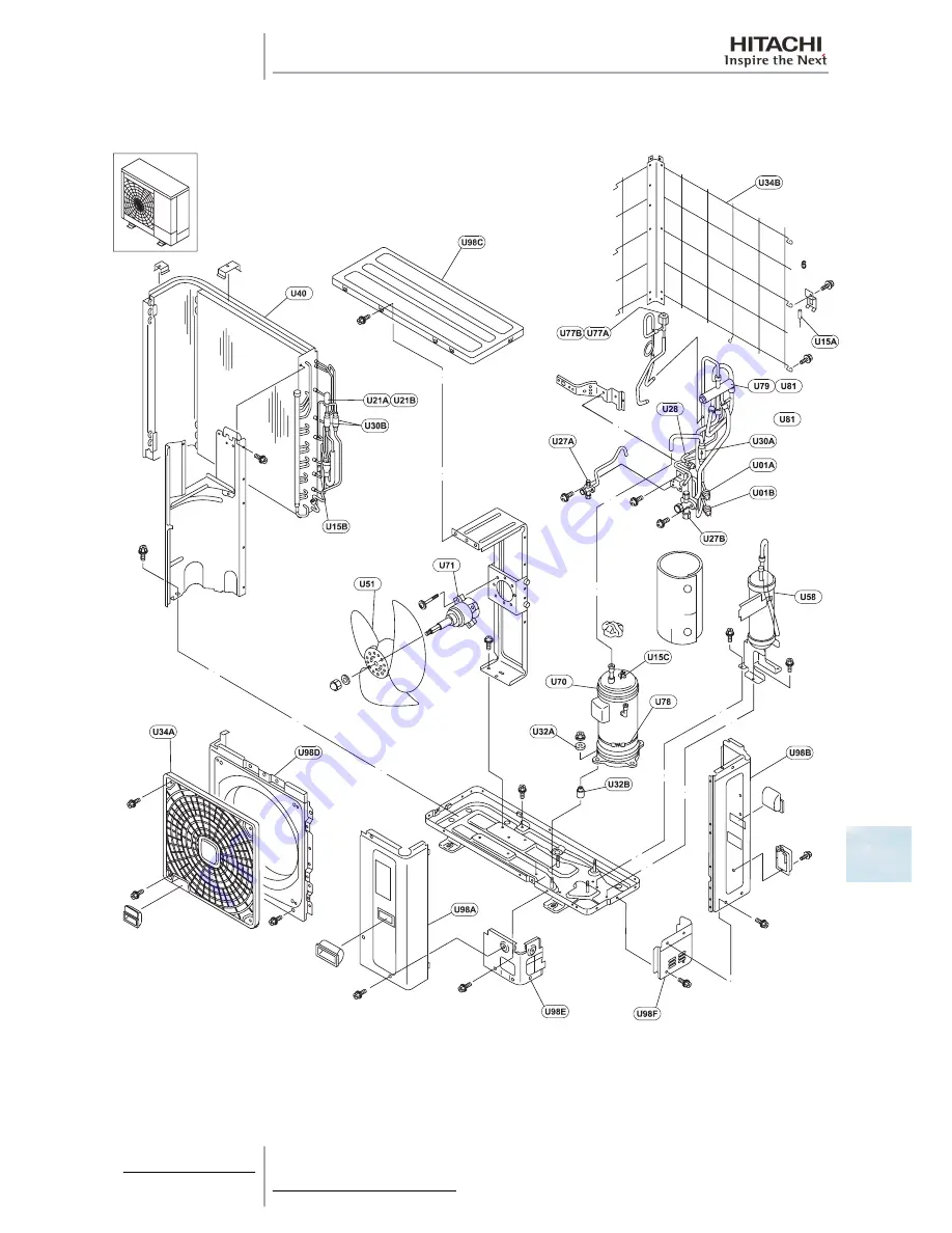 Hitachi RAS-10HRNM Service Manual Download Page 353