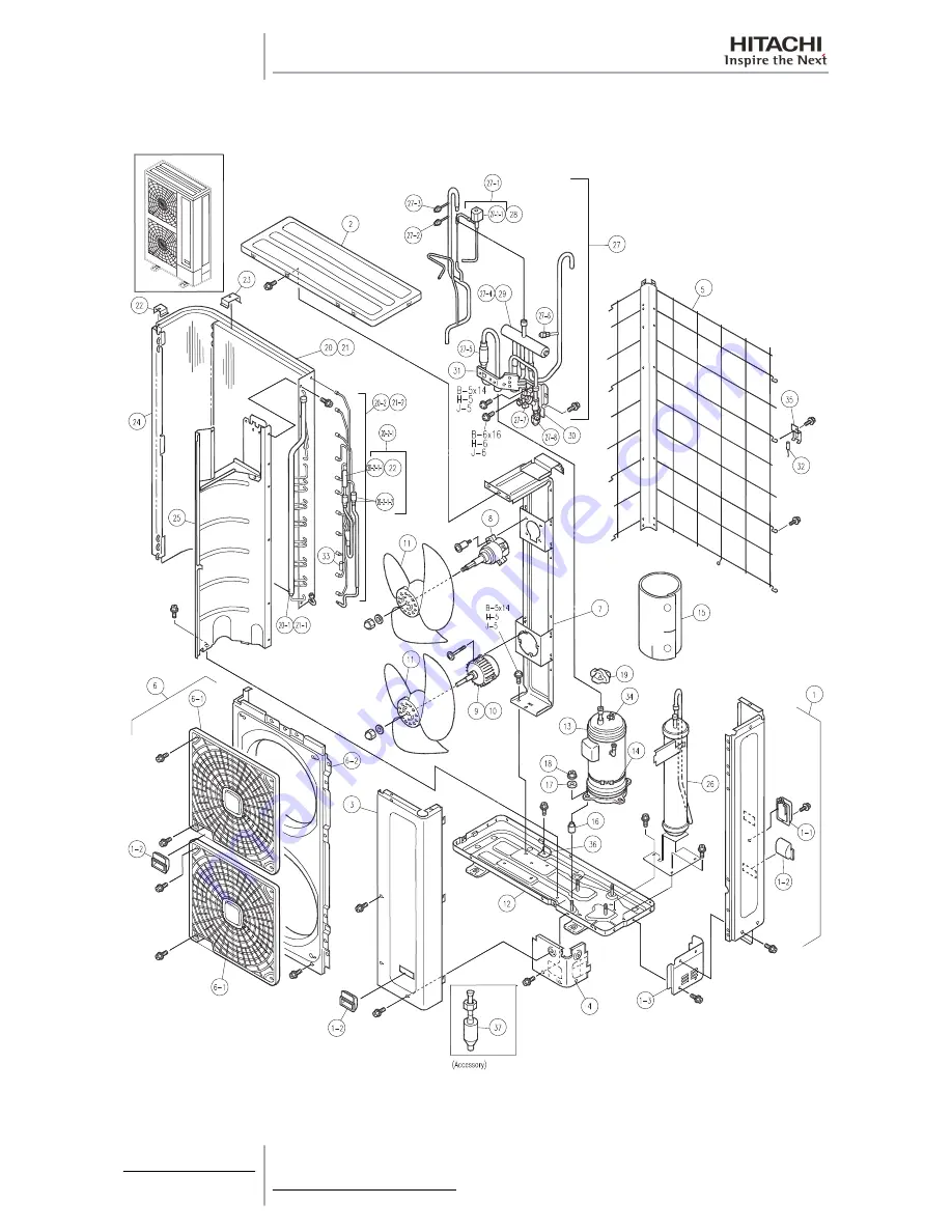 Hitachi RAS-10HRNM Service Manual Download Page 356