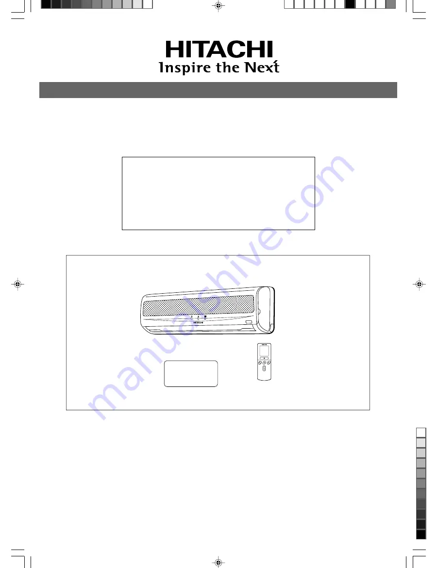 Hitachi RAS-10NHZ4(H) Instruction Manual Download Page 1