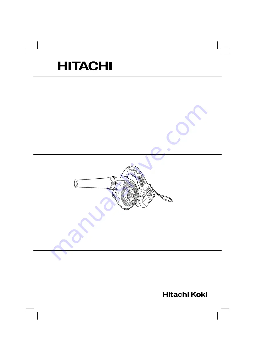 Hitachi RB 14DL Handling Instructions Manual Download Page 1