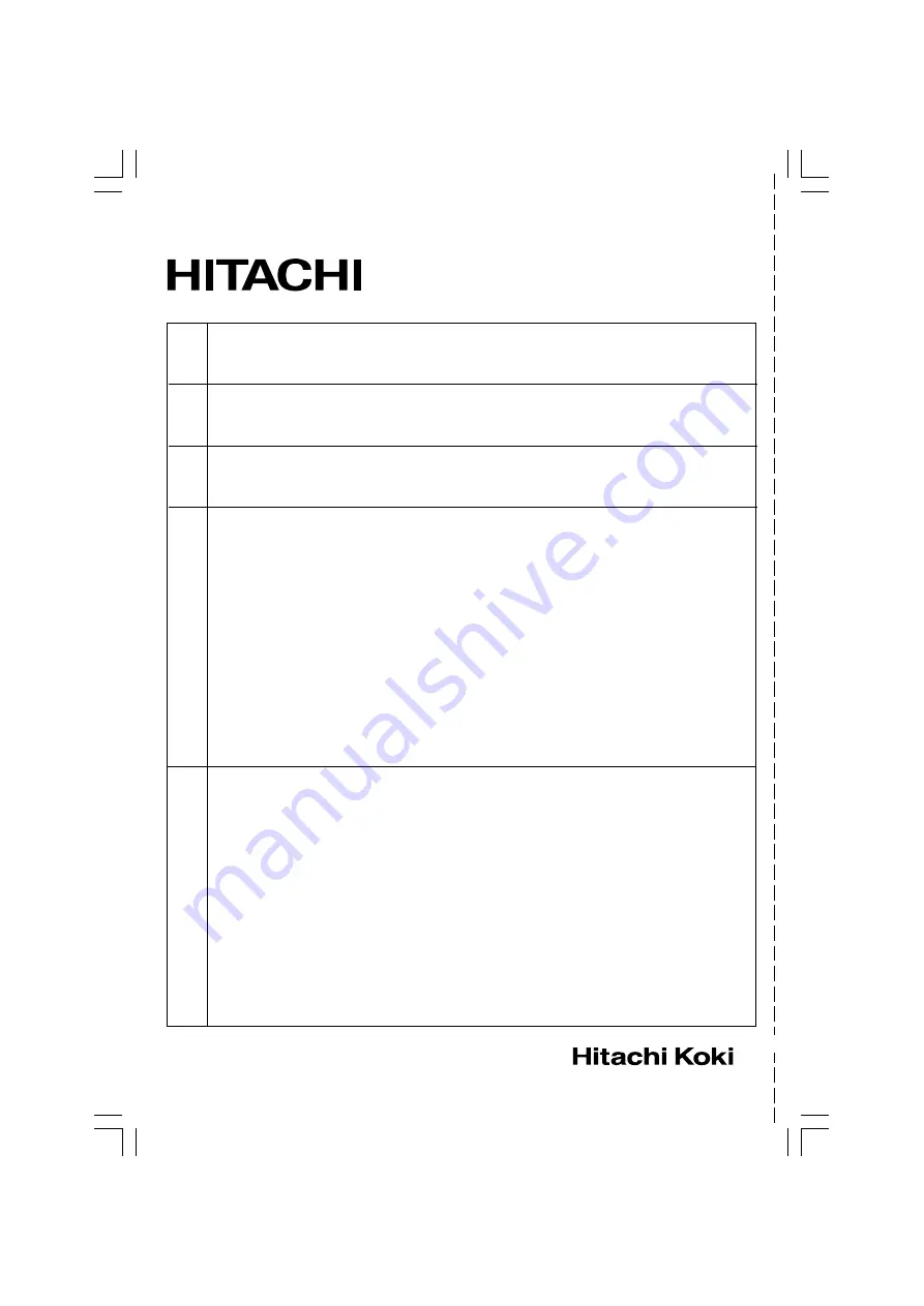 Hitachi RB 14DSL Handling Instructions Manual Download Page 48