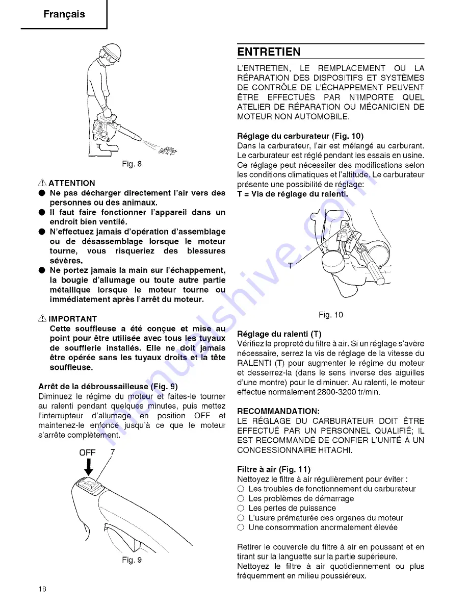 Hitachi RB 24EAP Instruction Manual Download Page 18