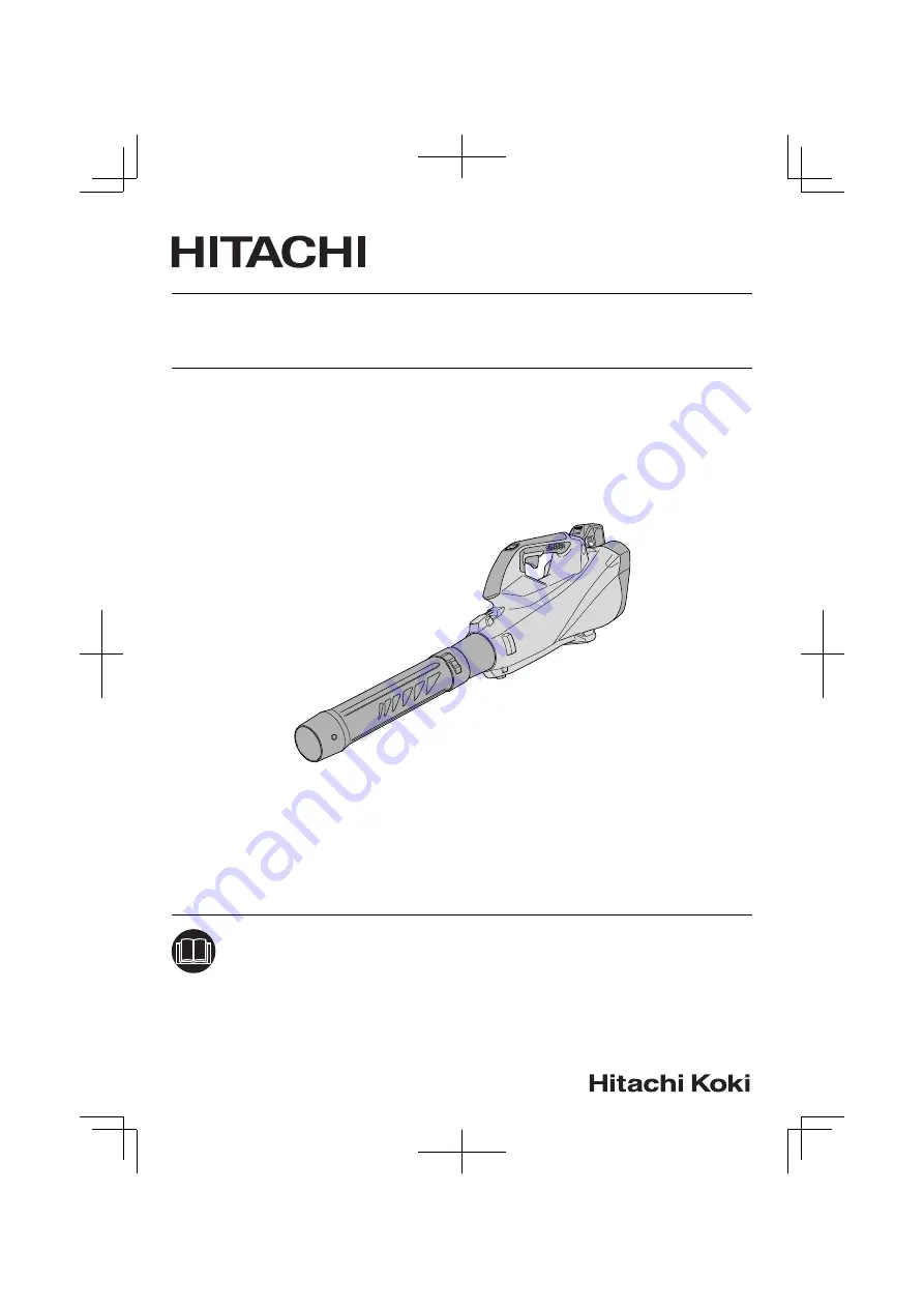 Hitachi RB 36DA Handling Instructions Manual Download Page 1