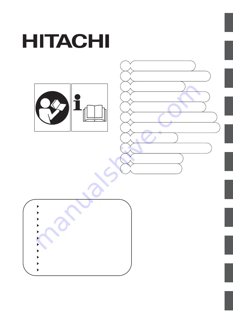 Hitachi RB160EF Owner'S Manual Download Page 1