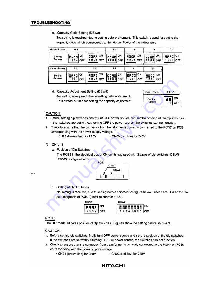 Hitachi RCD-2.5FS Service Manual Download Page 6