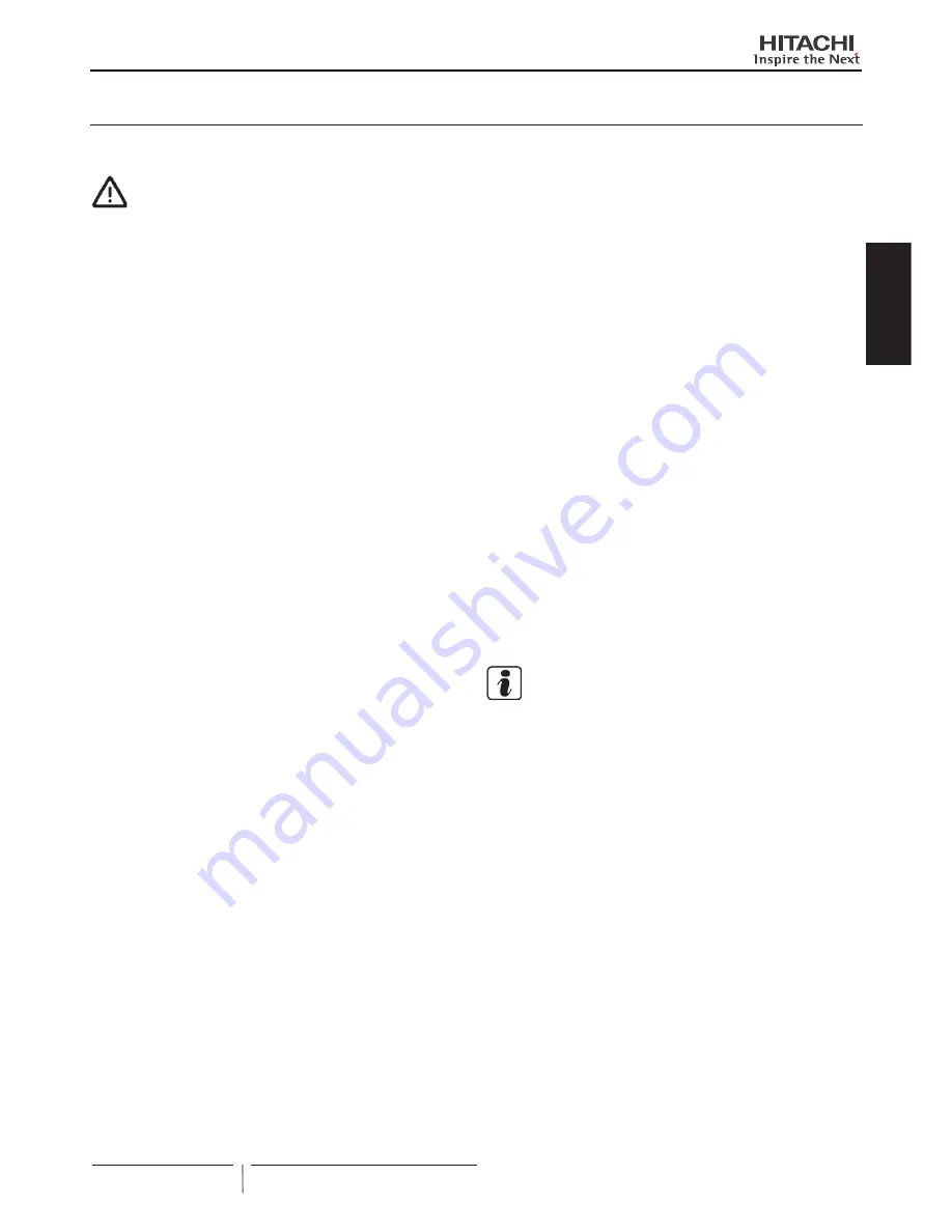 Hitachi RCD-2.5FSN2 Installation And Operation Manual Download Page 24