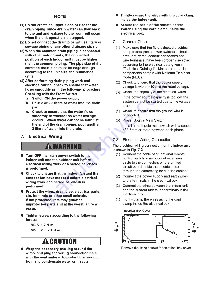 Hitachi RPI-10.0FSN3Q Operation Installation Maintenance Manual Download Page 17