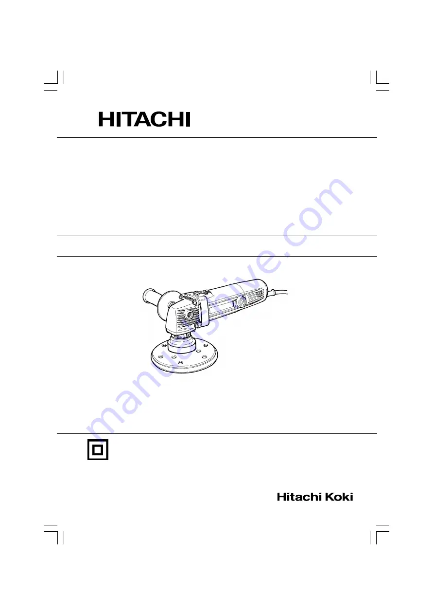 Hitachi SAY-150A Скачать руководство пользователя страница 1