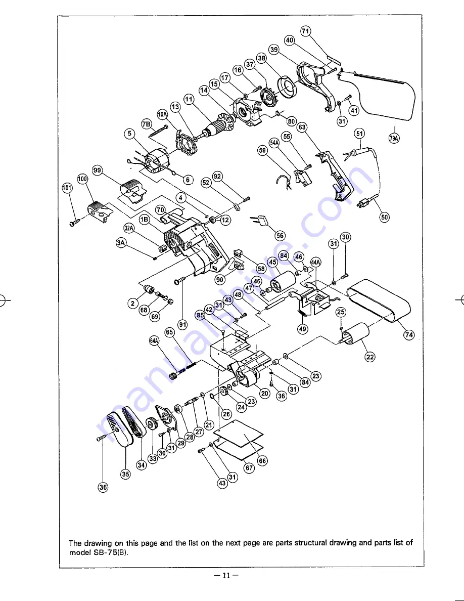 Hitachi SB-75(B) Instruction Manual Download Page 12