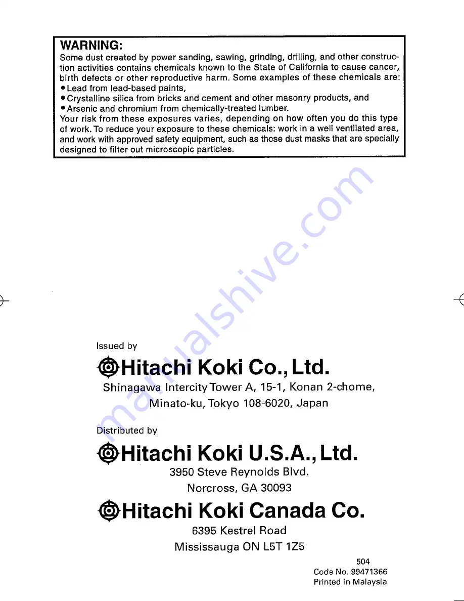 Hitachi SB-75(B) Instruction Manual Download Page 16