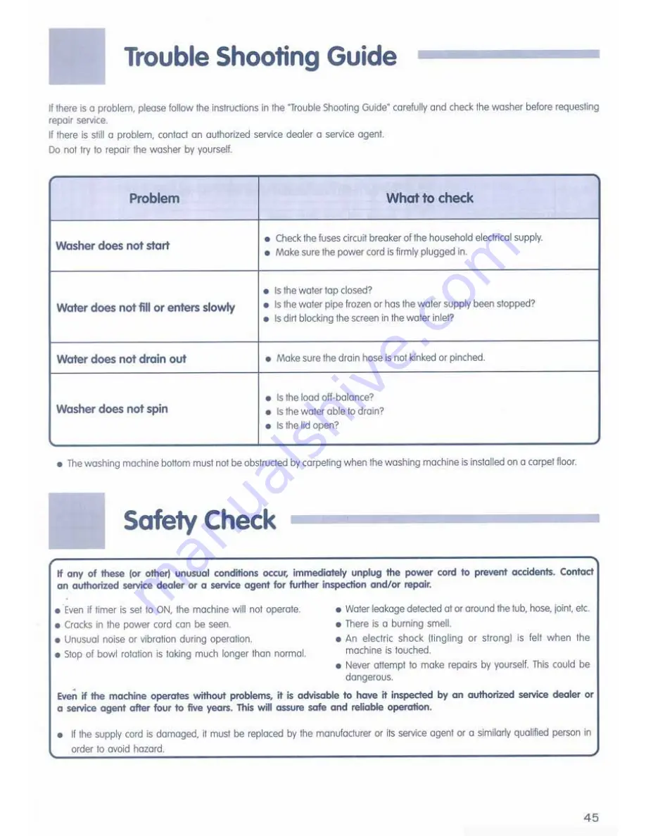 Hitachi SF-P90DJ User Manual Download Page 45