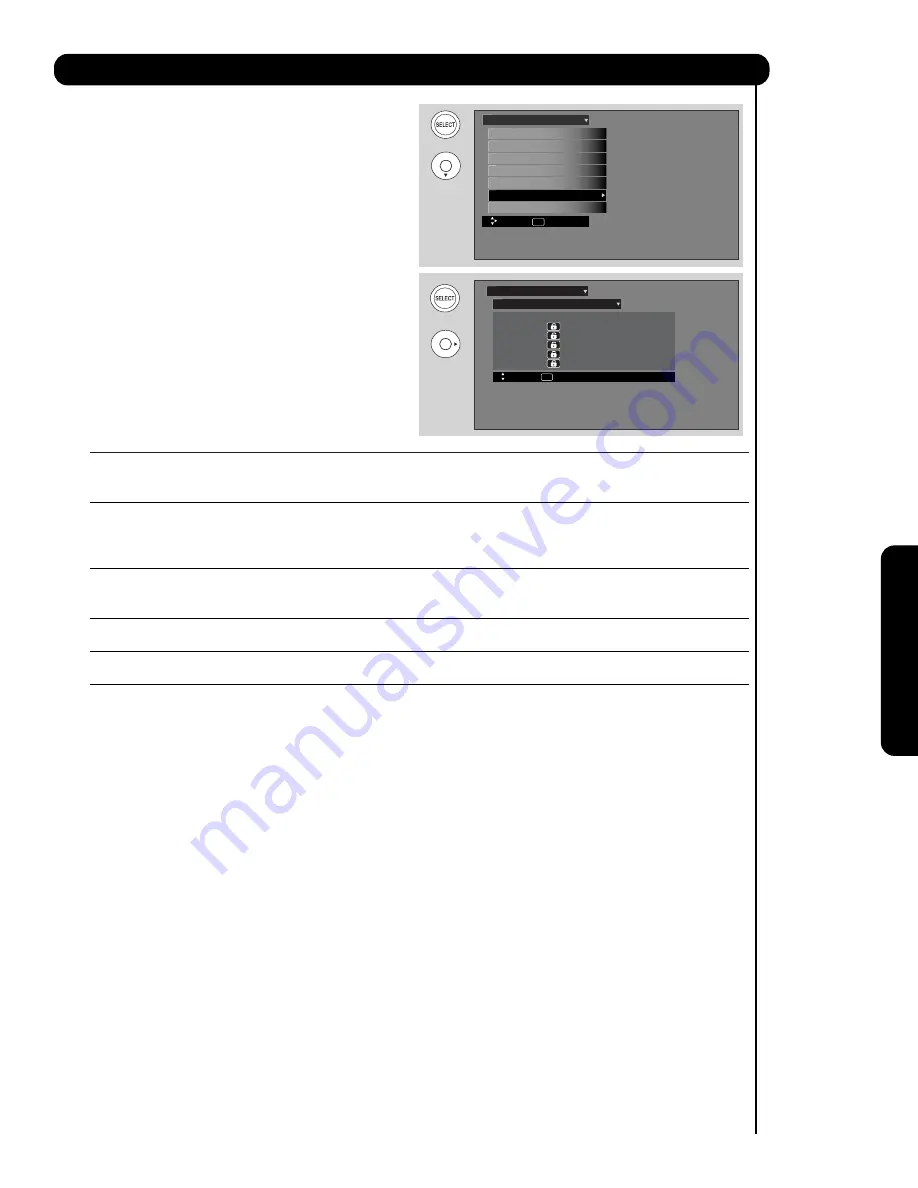 Hitachi Ultravision P50V701 Operating Manual Download Page 147