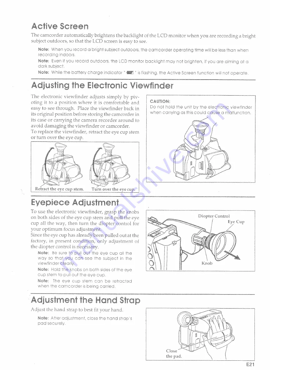 Hitachi VME-645LA - Camcorder Скачать руководство пользователя страница 21