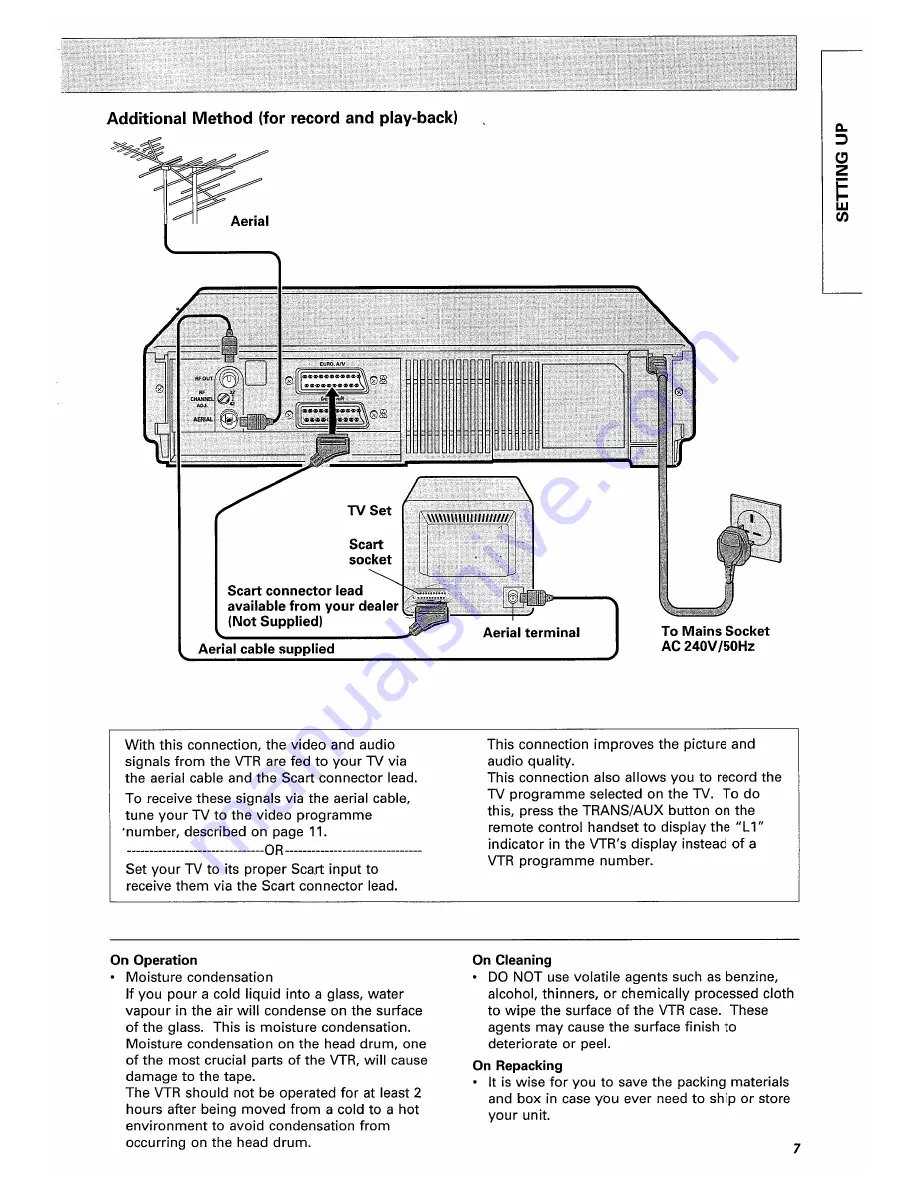 Hitachi VT-F350E Instruction Manual Download Page 7