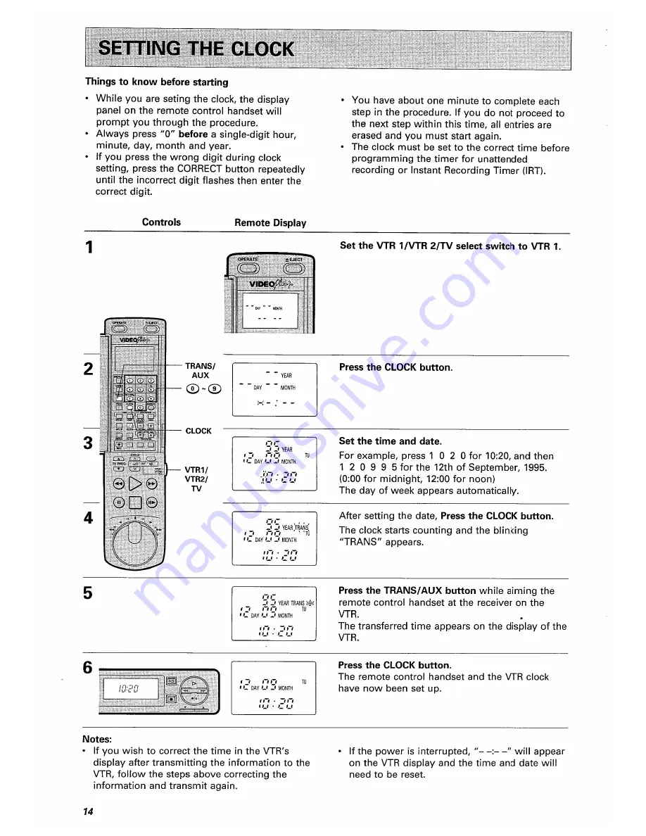 Hitachi VT-F350E Instruction Manual Download Page 14