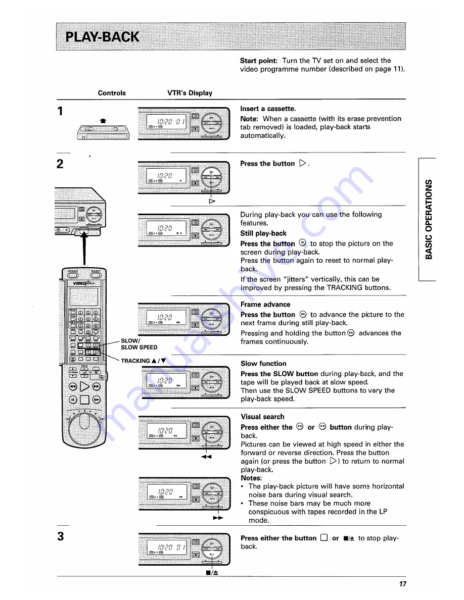 Hitachi VT-F350E Instruction Manual Download Page 17