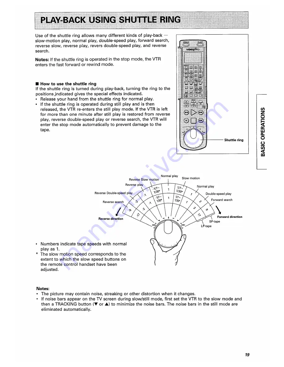 Hitachi VT-F350E Instruction Manual Download Page 19