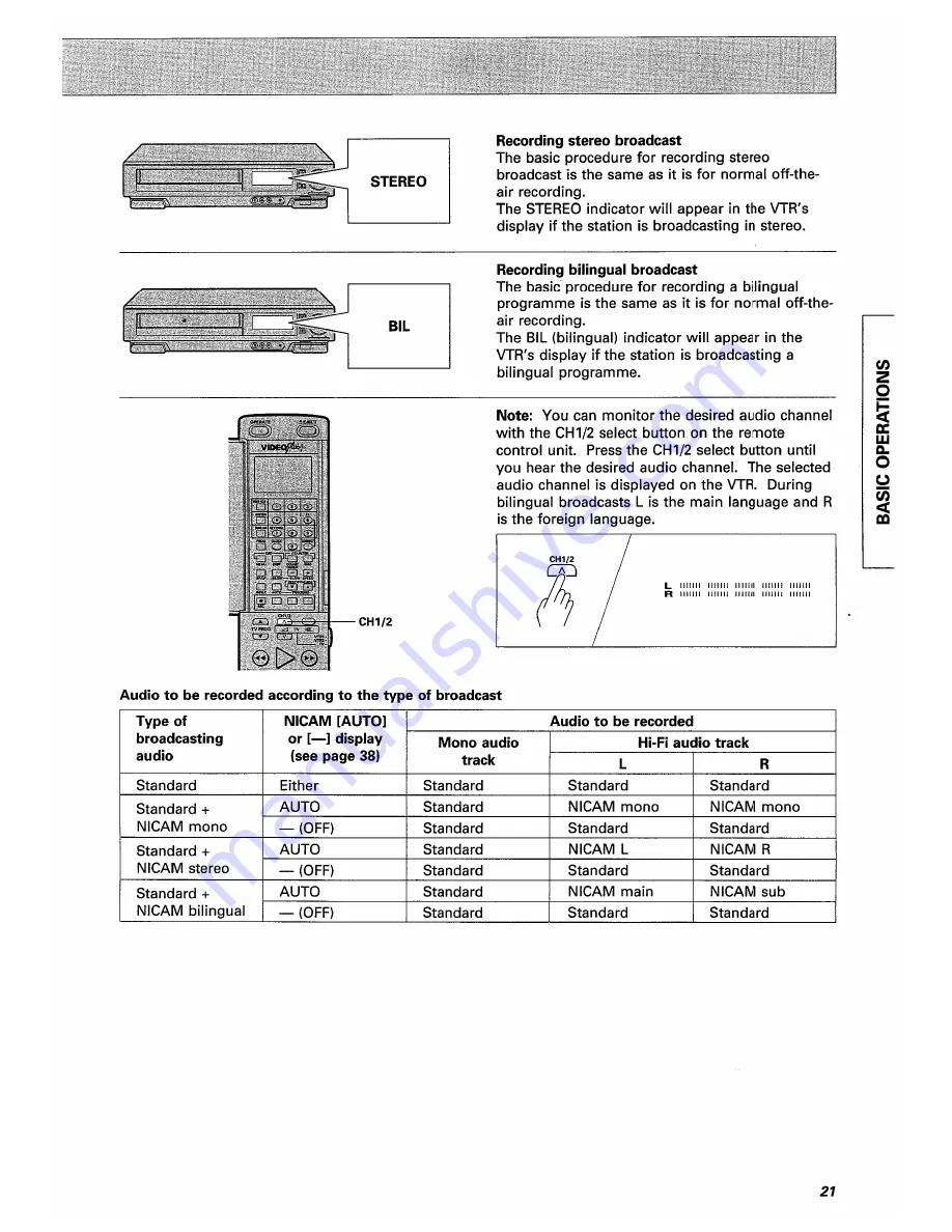 Hitachi VT-F350E Instruction Manual Download Page 21