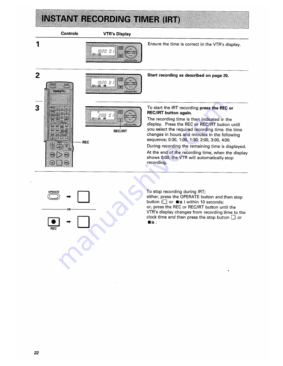 Hitachi VT-F350E Instruction Manual Download Page 22