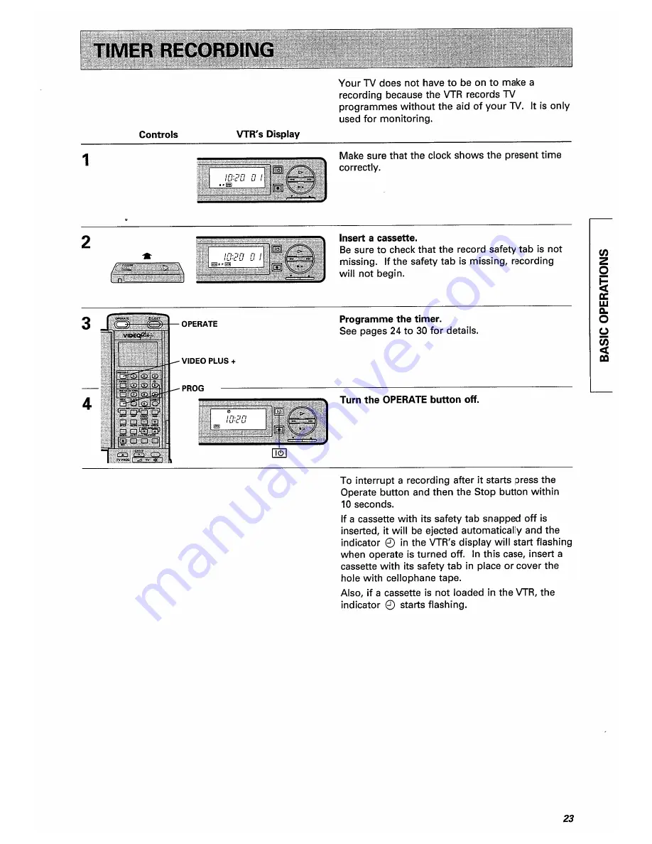 Hitachi VT-F350E Instruction Manual Download Page 23