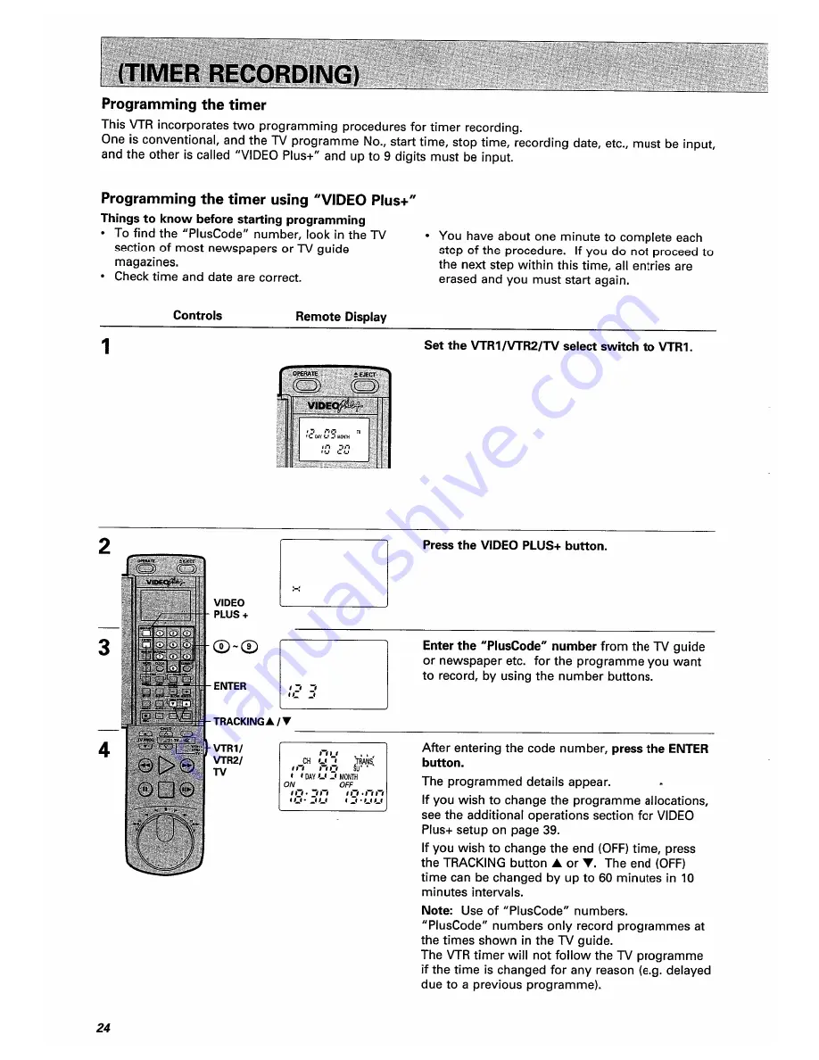 Hitachi VT-F350E Instruction Manual Download Page 24