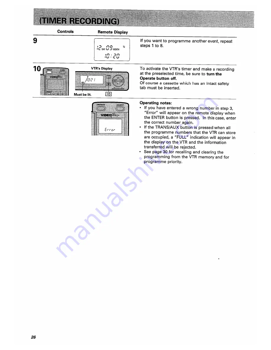 Hitachi VT-F350E Instruction Manual Download Page 26