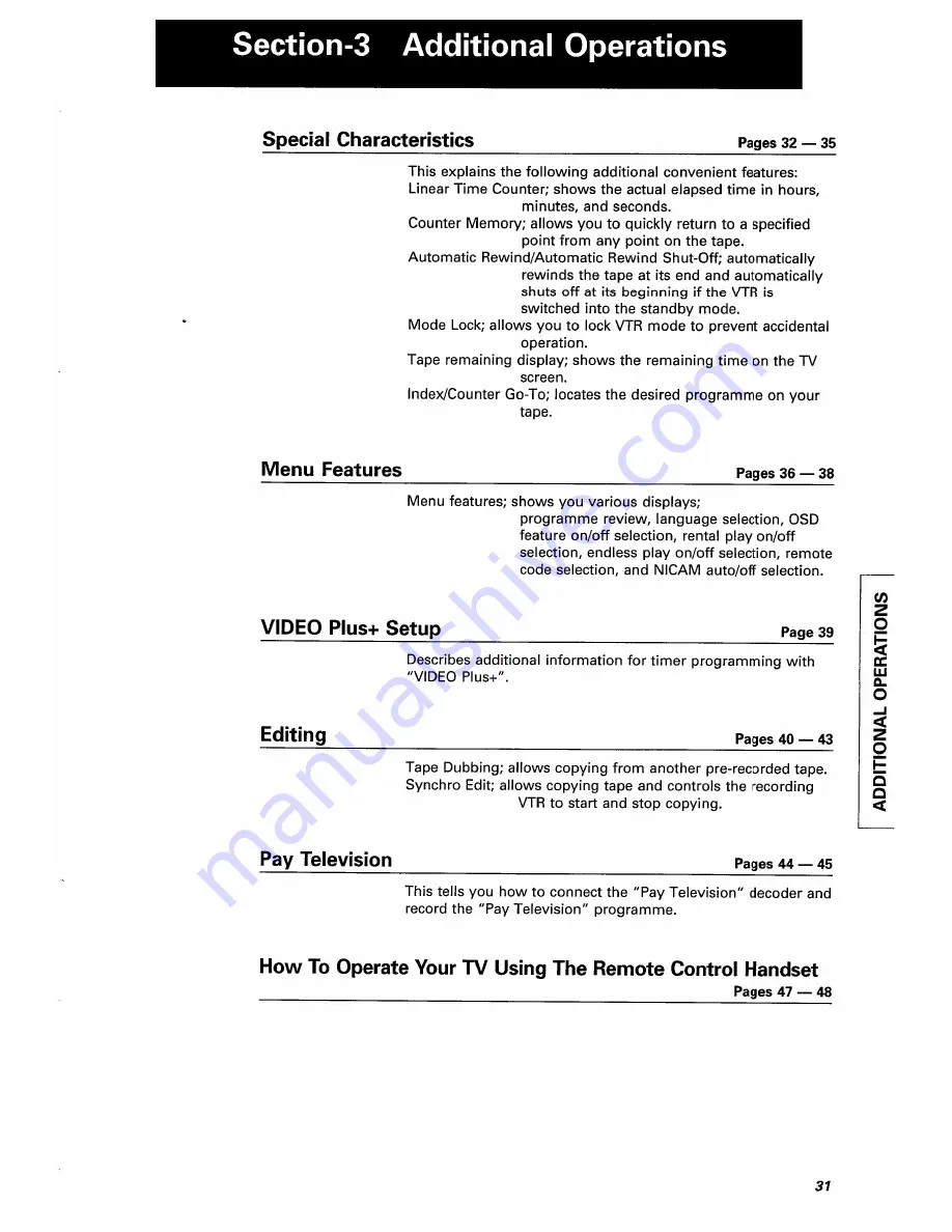 Hitachi VT-F350E Instruction Manual Download Page 31