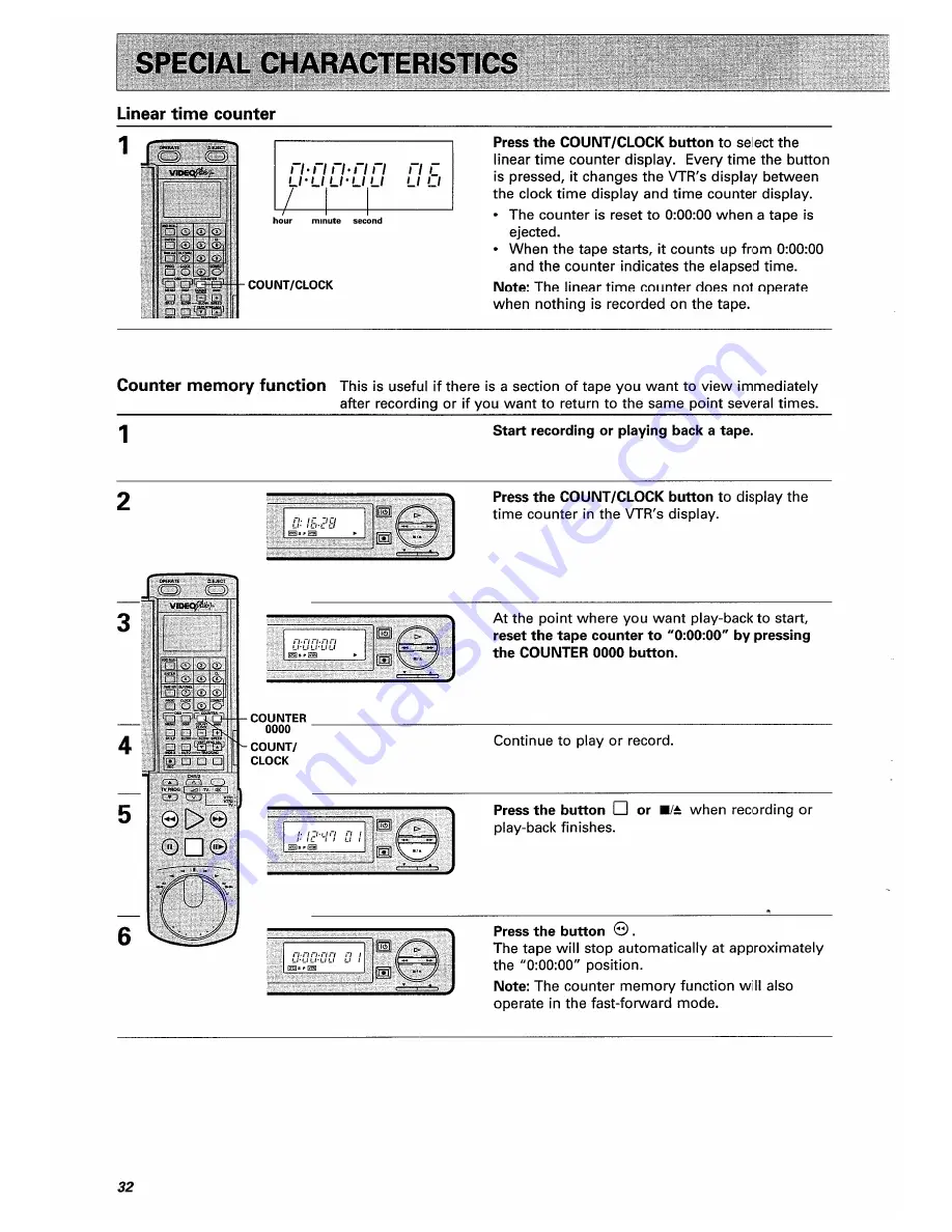 Hitachi VT-F350E Instruction Manual Download Page 32