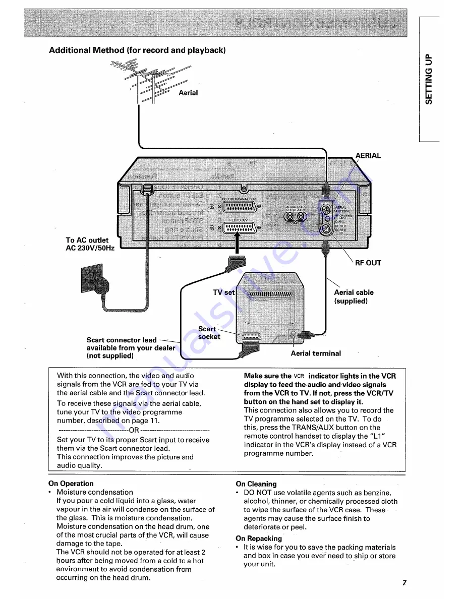 Hitachi VT-F660E Instruction Manual Download Page 7