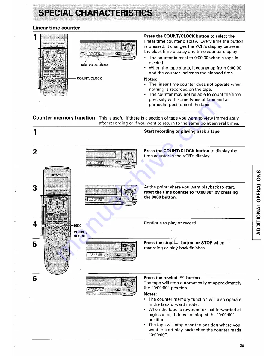 Hitachi VT-F660E Instruction Manual Download Page 39