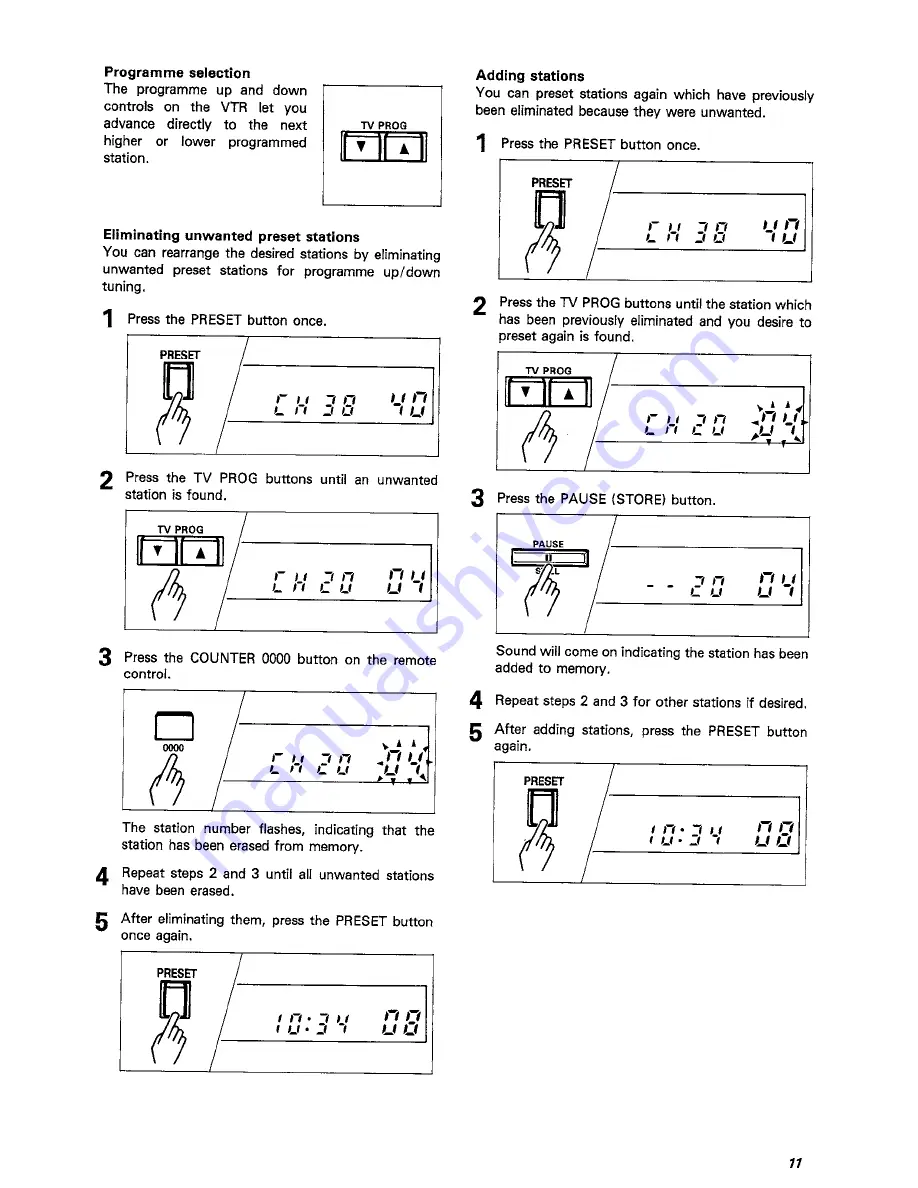 Hitachi VT-F770E Instruction Manual Download Page 11