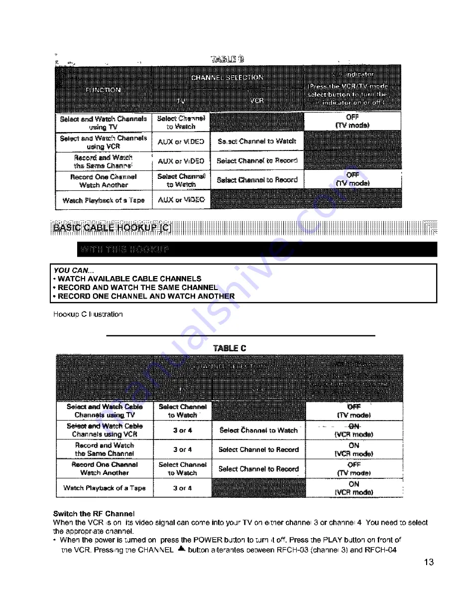 Hitachi VT-FX631A Owner'S Manual Download Page 13