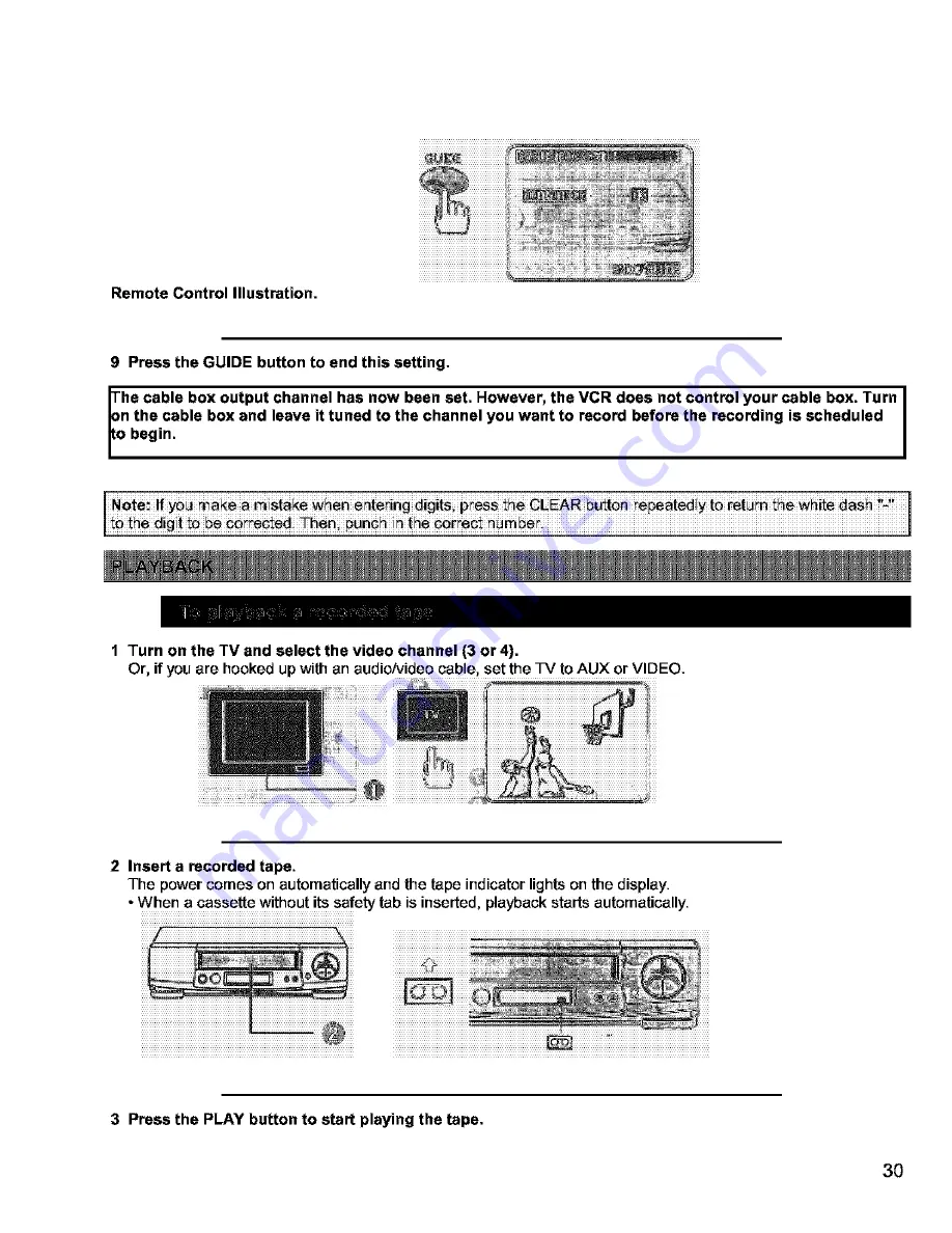 Hitachi VT-FX631A Owner'S Manual Download Page 30