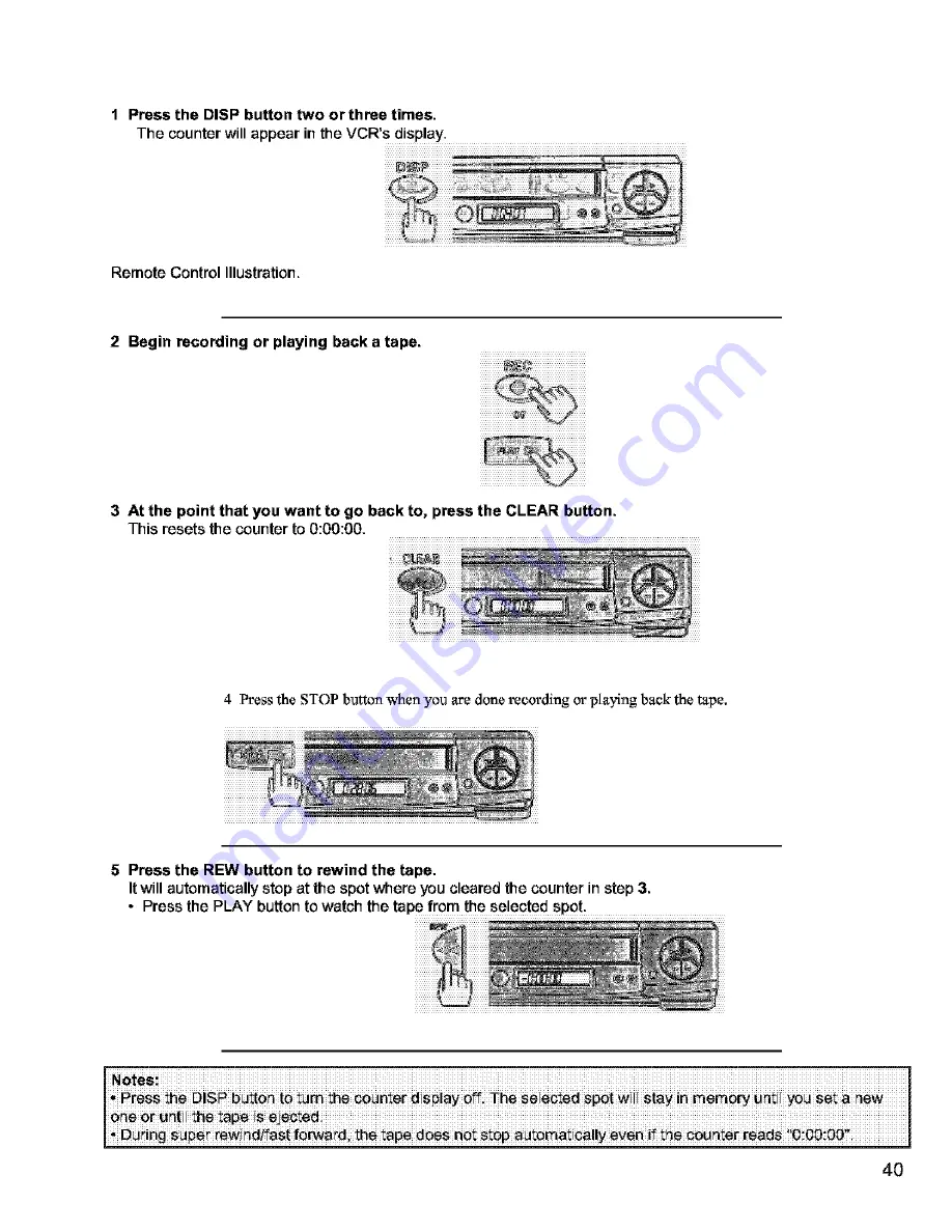 Hitachi VT-FX631A Owner'S Manual Download Page 40