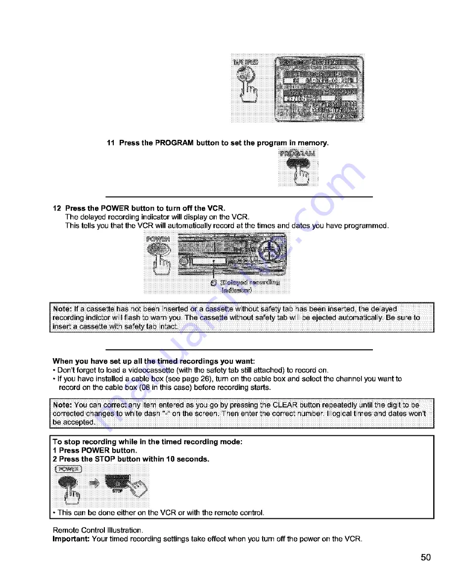 Hitachi VT-FX631A Owner'S Manual Download Page 50