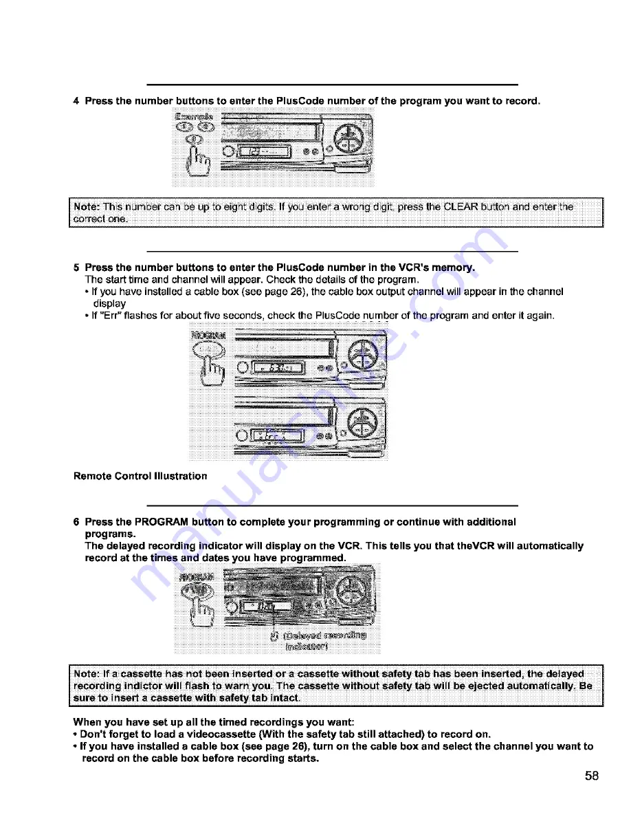 Hitachi VT-FX631A Owner'S Manual Download Page 58