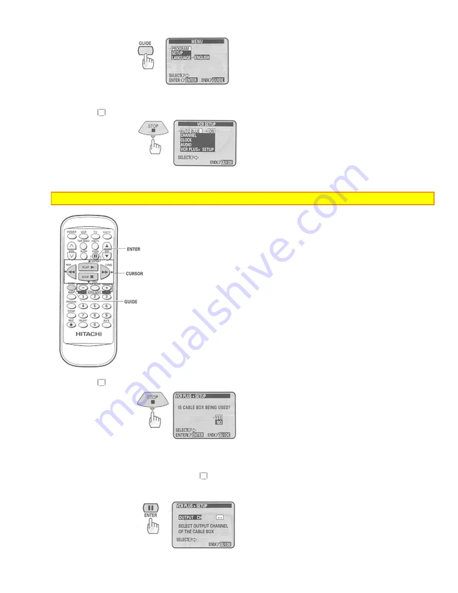 Hitachi VT-FX6404A Owner'S Manual Download Page 30