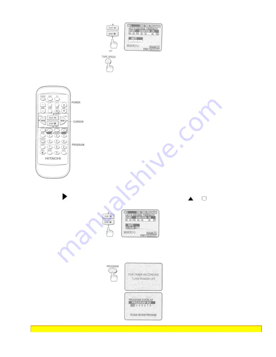 Hitachi VT-FX6404A Owner'S Manual Download Page 54