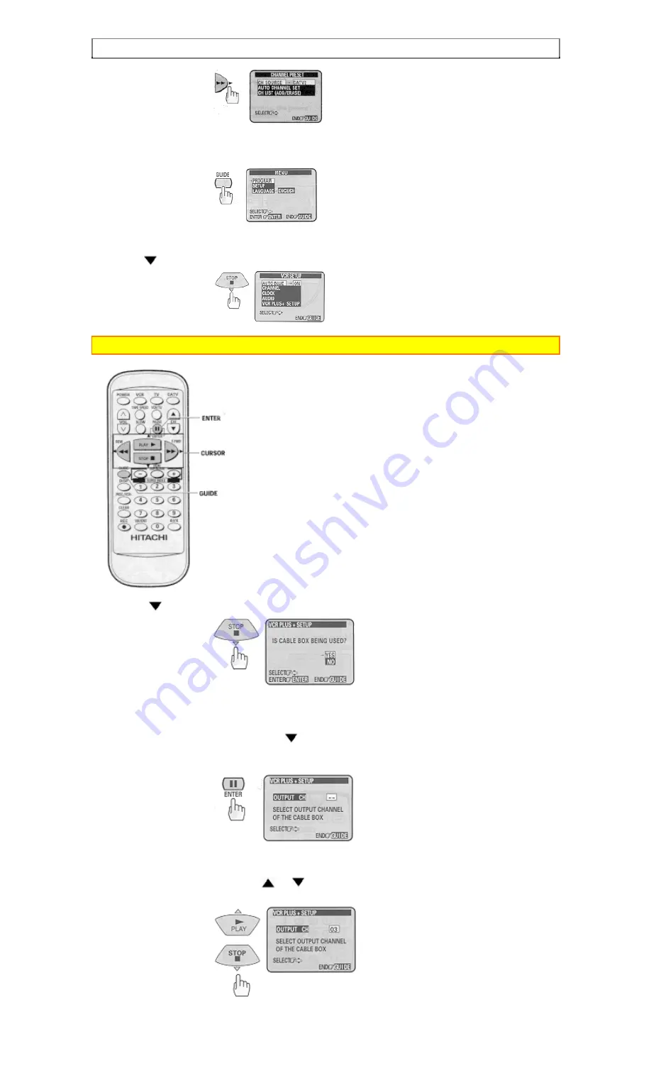 Hitachi VT-FX6510A Owner'S Manual Download Page 27