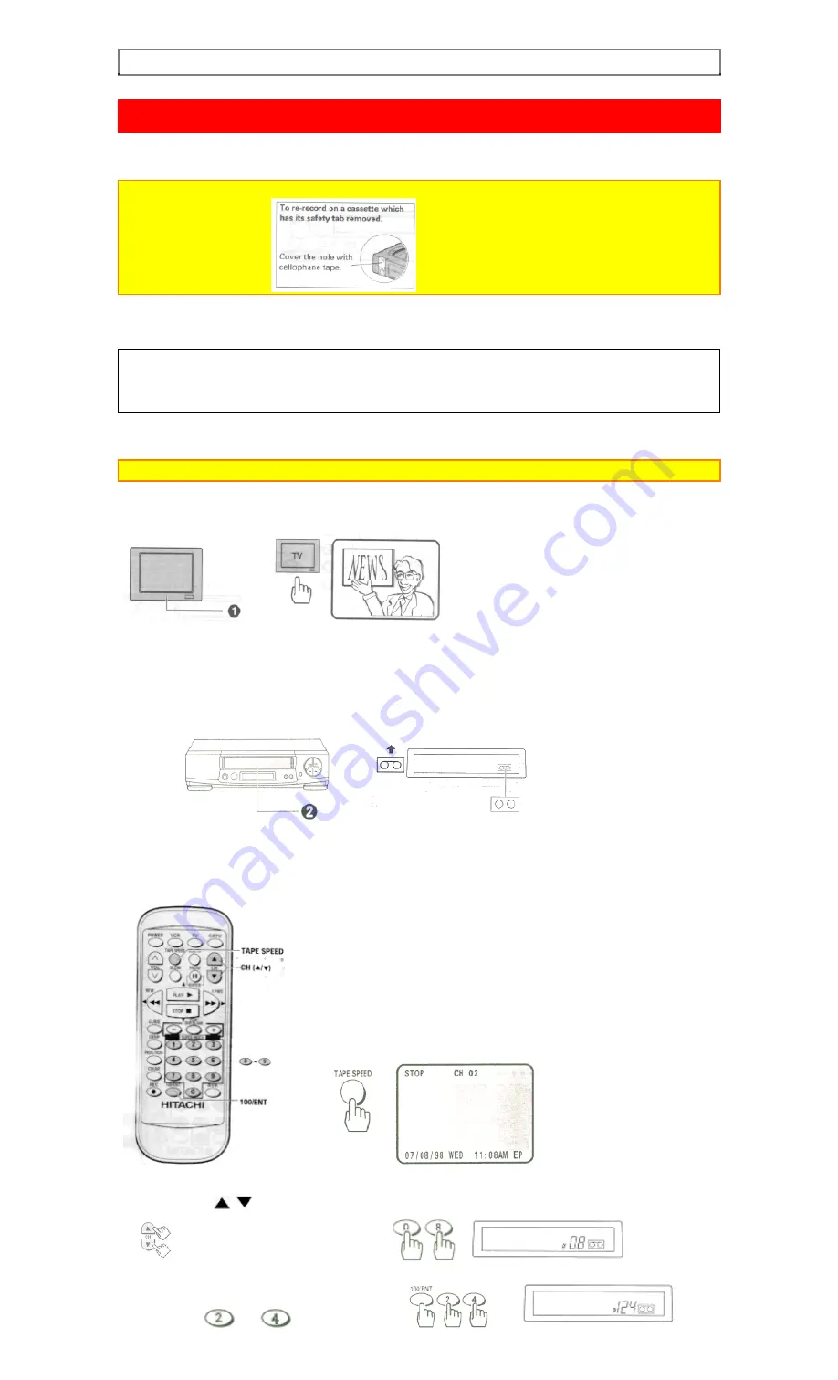 Hitachi VT-FX6510A Owner'S Manual Download Page 41