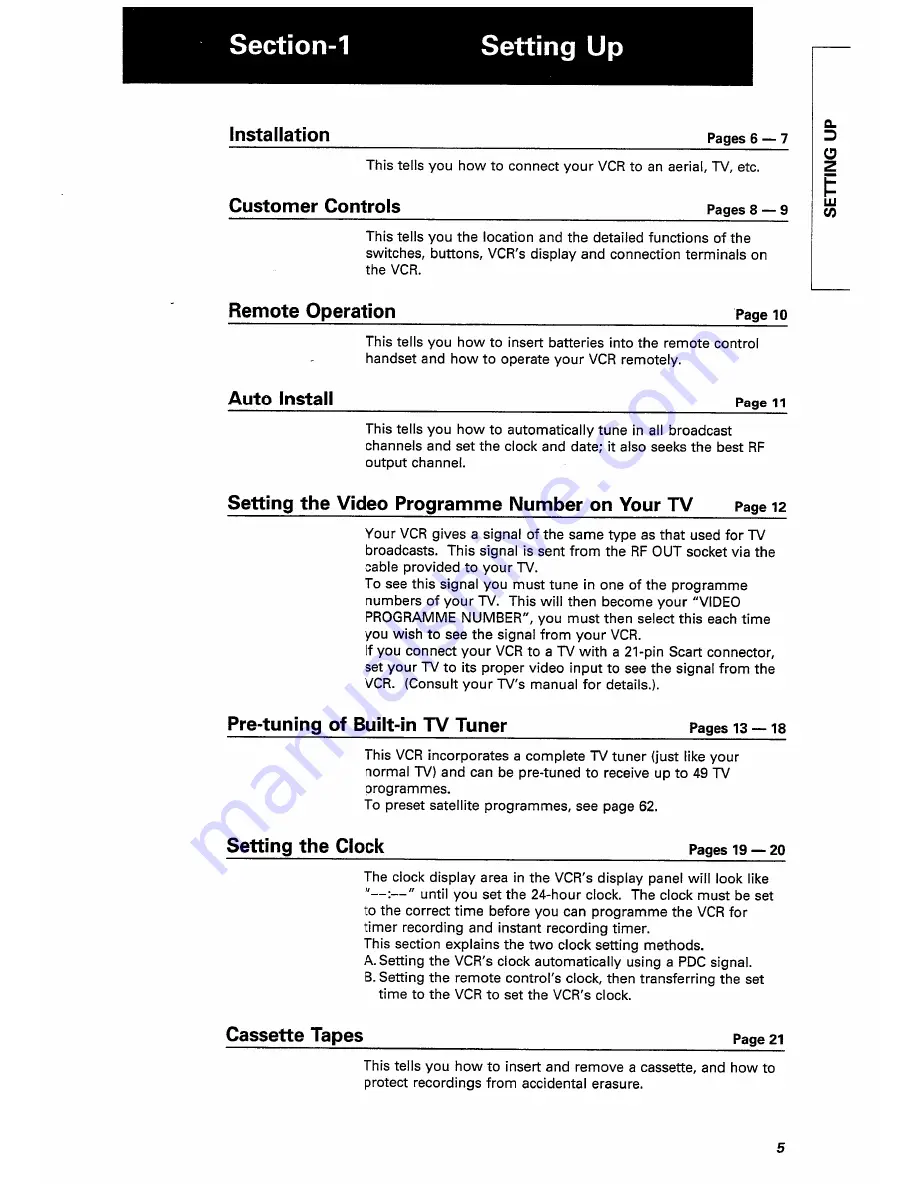 Hitachi VT-FX770E Instruction Manual Download Page 5