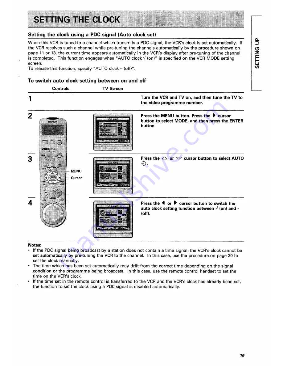 Hitachi VT-FX770E Instruction Manual Download Page 19