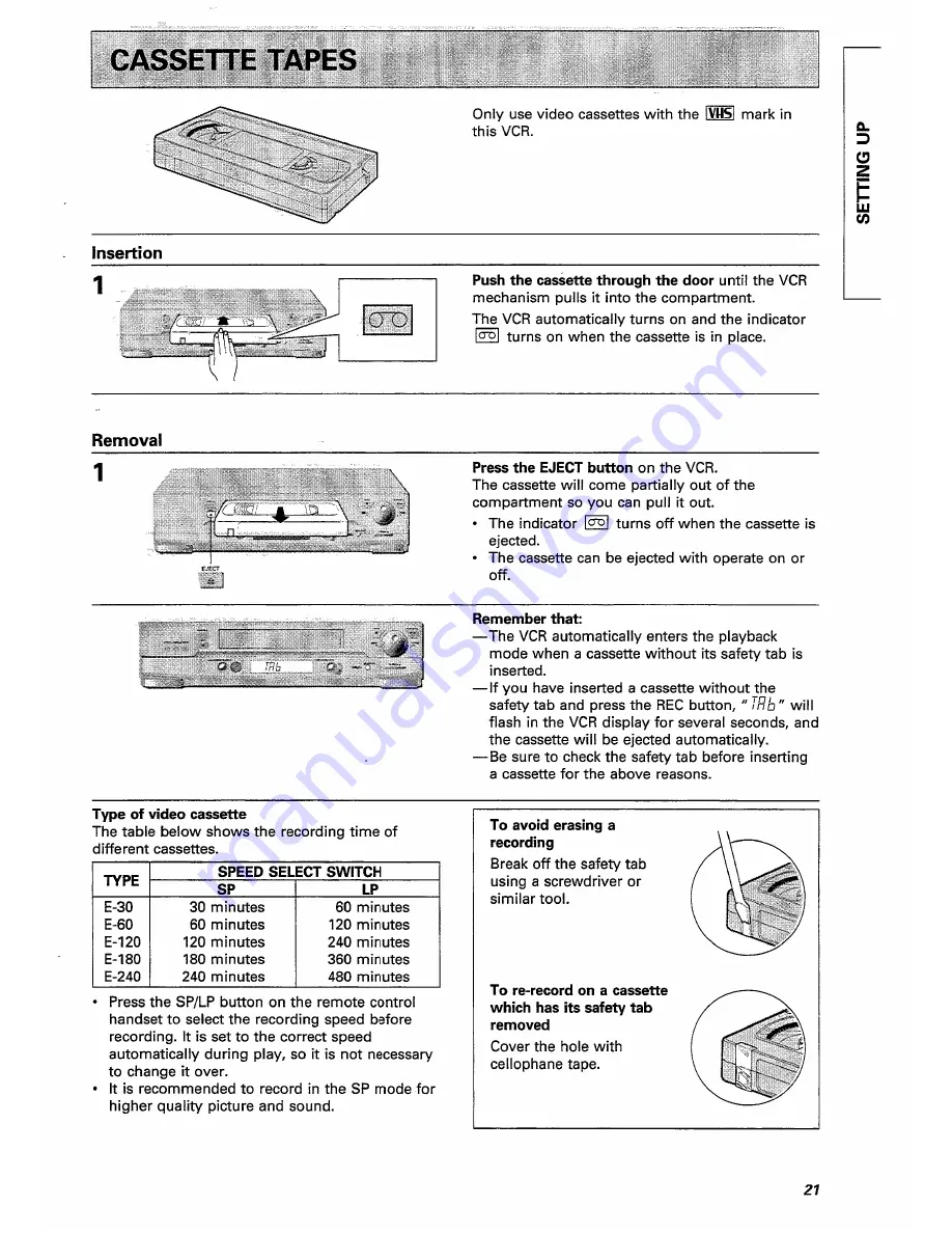 Hitachi VT-FX770E Instruction Manual Download Page 21