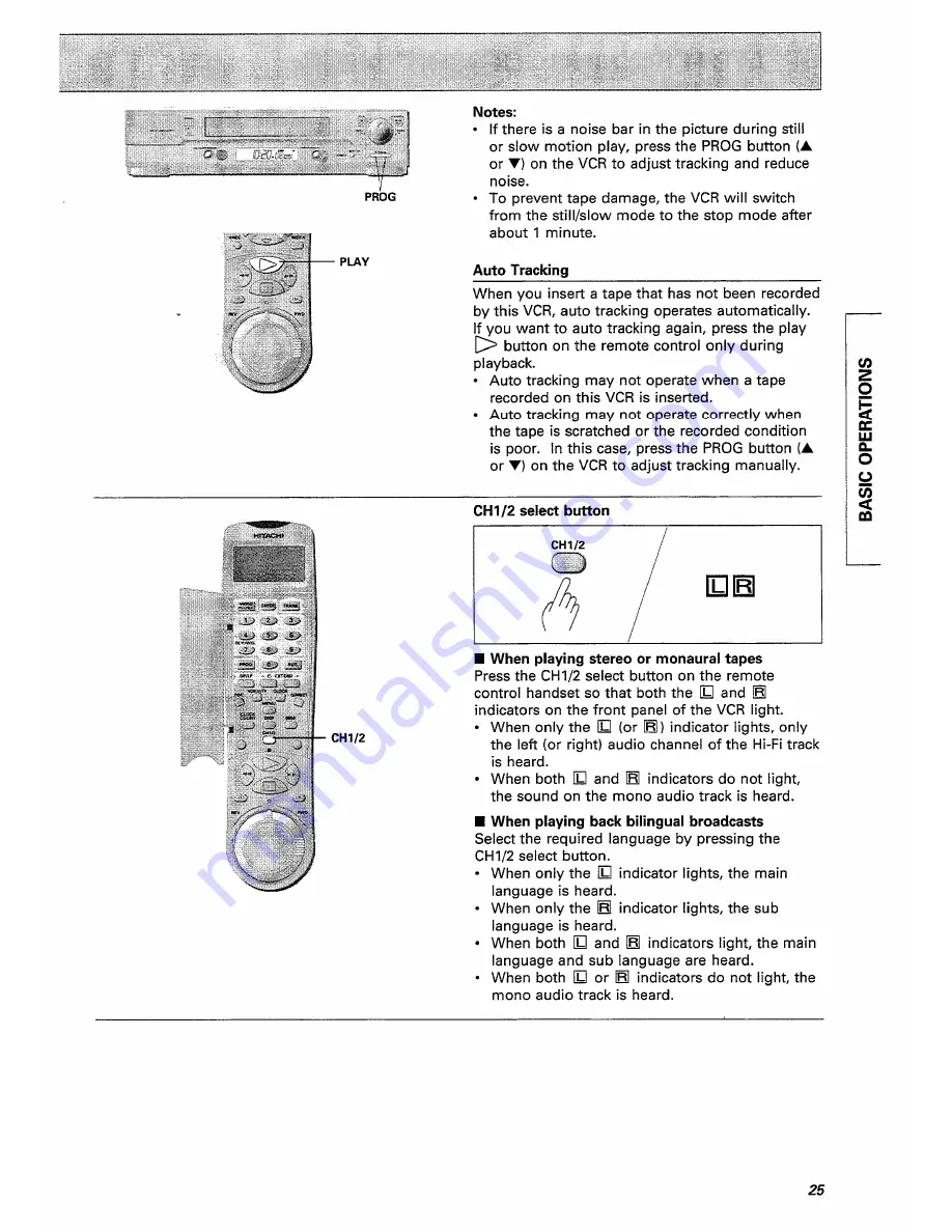 Hitachi VT-FX770E Instruction Manual Download Page 25