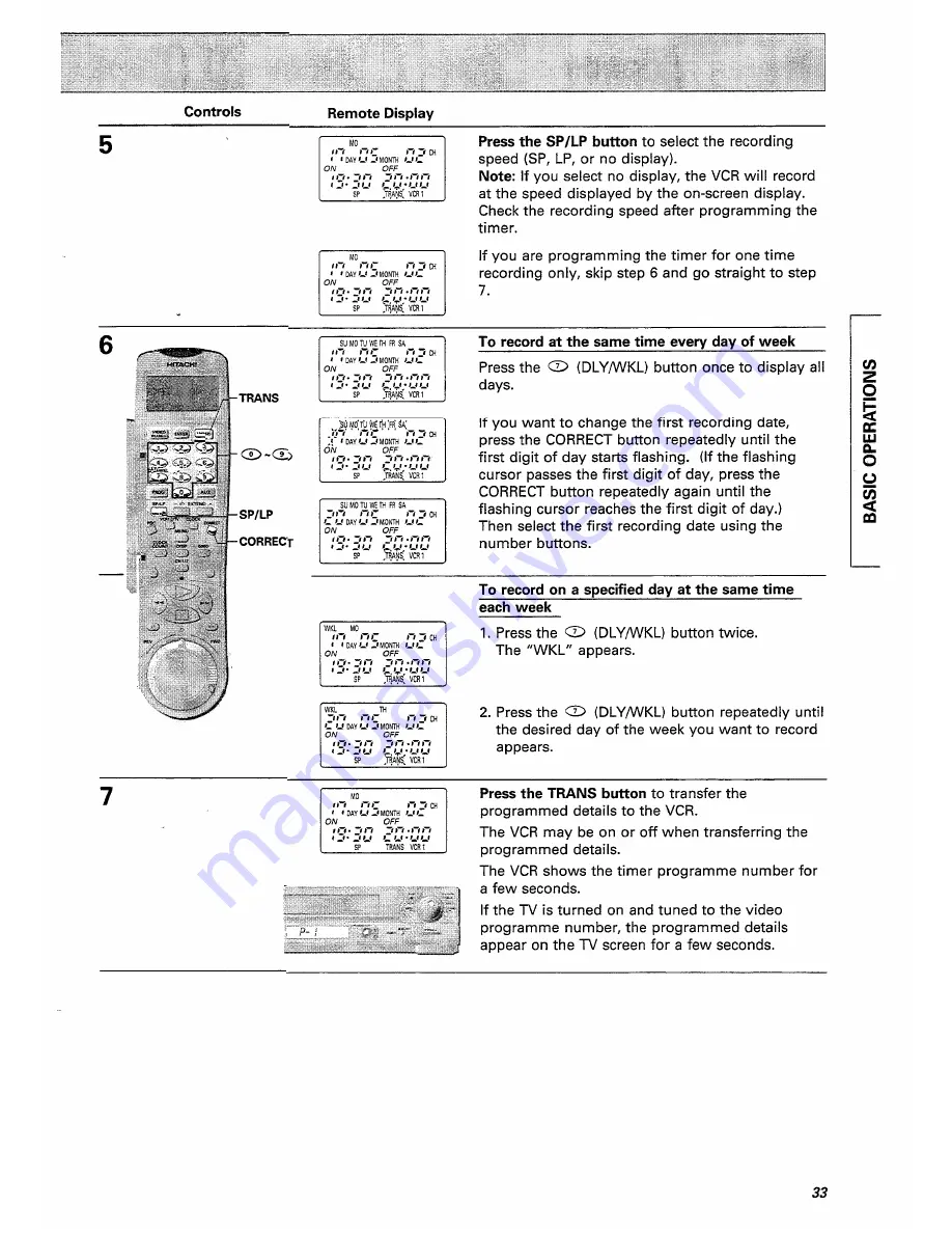 Hitachi VT-FX770E Instruction Manual Download Page 33