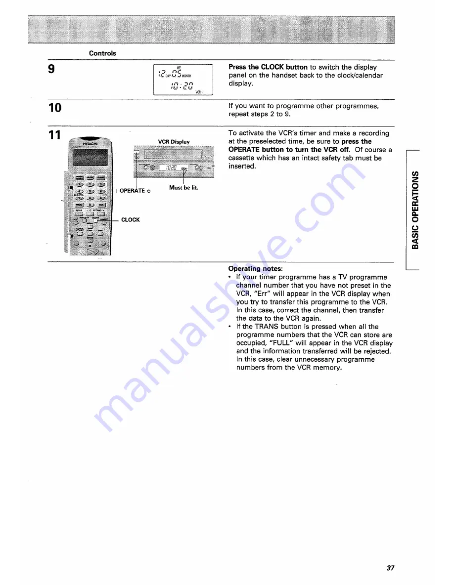 Hitachi VT-FX770E Instruction Manual Download Page 37