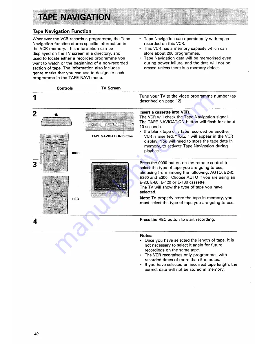 Hitachi VT-FX770E Instruction Manual Download Page 40