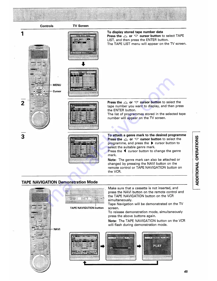 Hitachi VT-FX770E Instruction Manual Download Page 45