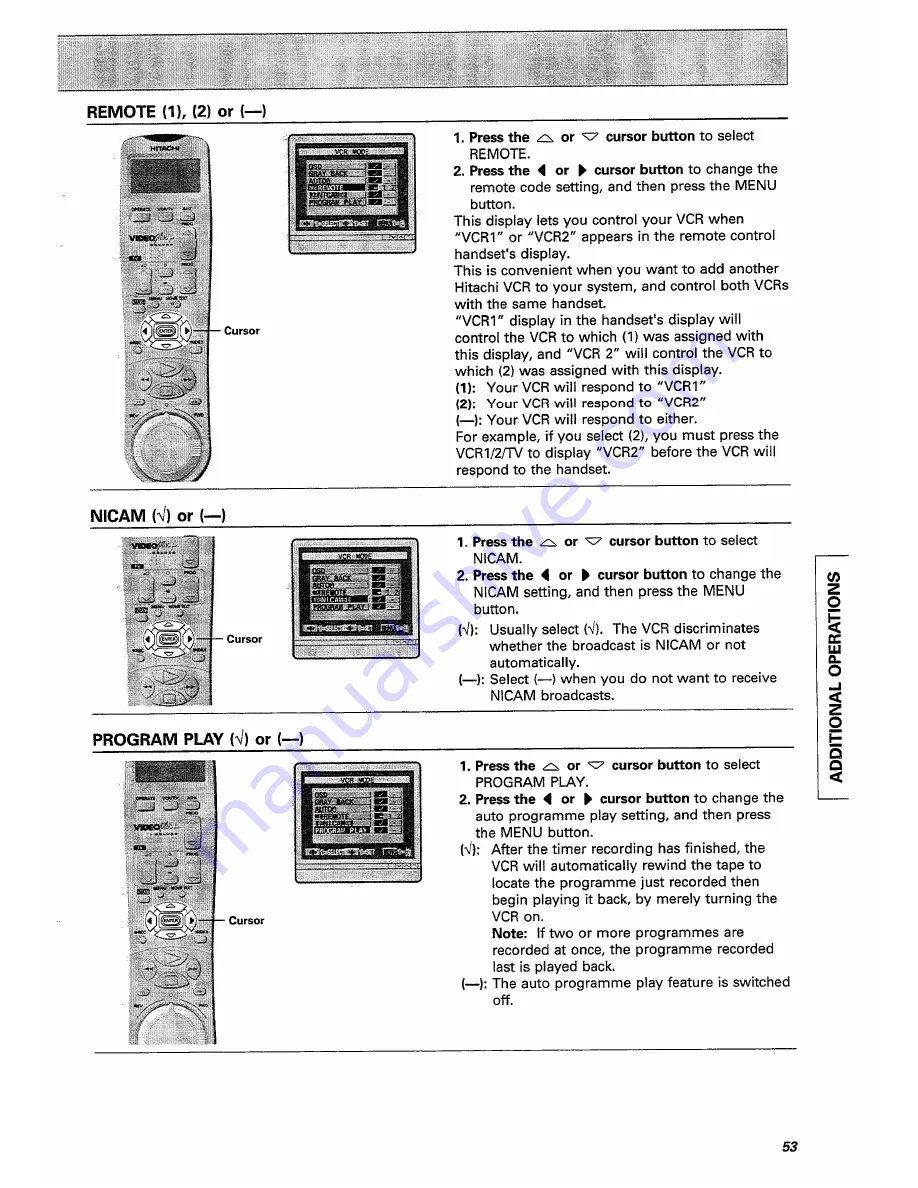 Hitachi VT-FX770E Instruction Manual Download Page 53